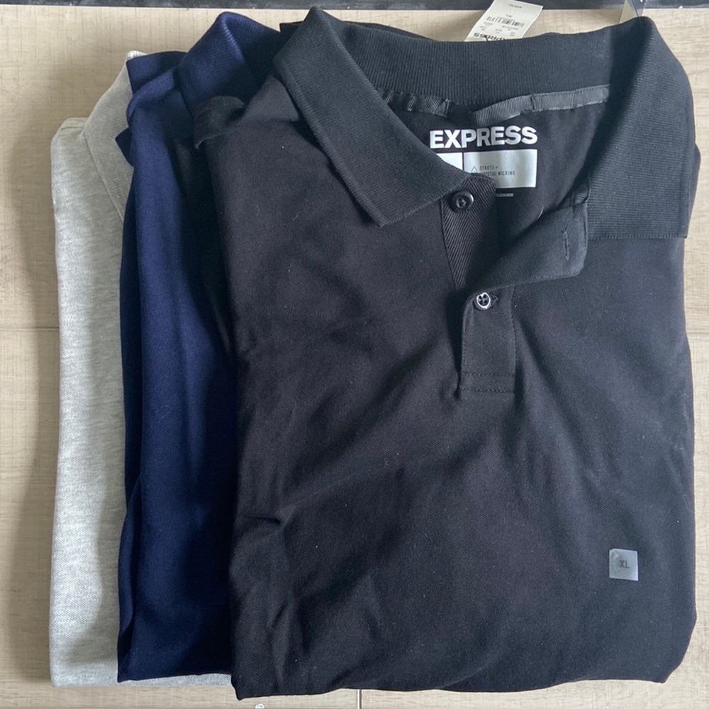 (3) NWT EXPRESS XL Polos